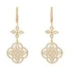 Latelita Celtic Knot Clover Drop Earrings Gold -Latelitla Store celtic knot clover drop earrings gold 951962