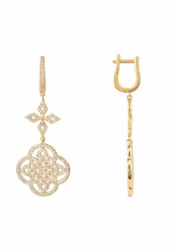 Latelita Celtic Knot Clover Drop Earrings Gold -Latelitla Store celtic knot clover drop earrings gold 985593