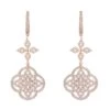 Latelita Celtic Knot Clover Drop Earrings Rosegold -Latelitla Store celtic knot clover drop earrings rosegold 673695