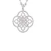 Latelita Celtic Knot Clover Pendant Necklace Silver -Latelitla Store celtic knot clover pendant necklace silver 814431