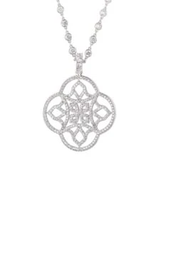 Latelita Celtic Knot Clover Pendant Necklace Silver