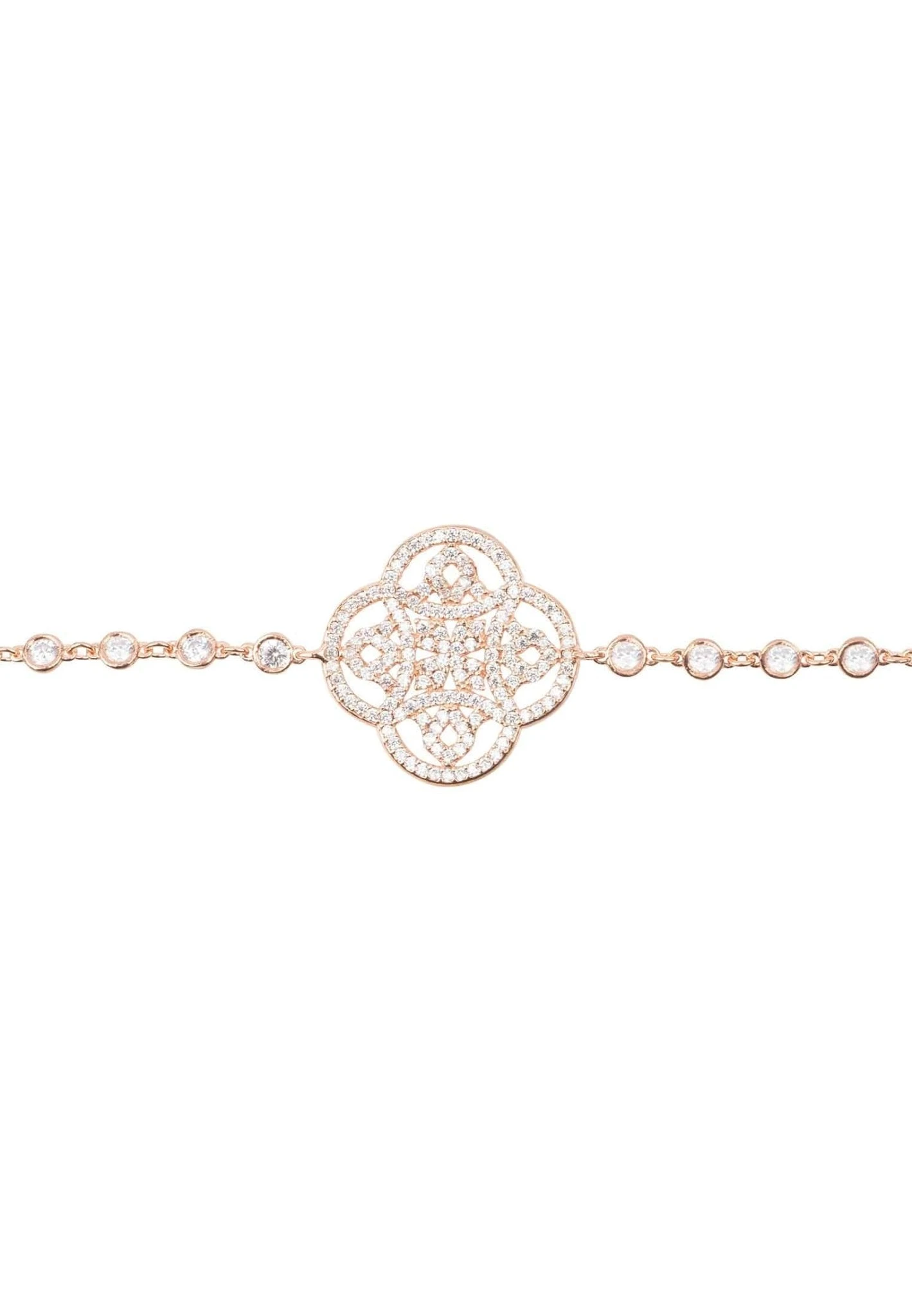 Latelita Celtic Knot Clover Tennis Bracelet Rosegold 5 Latelita Celtic Knot Clover Tennis Bracelet Rosegold - Image 3