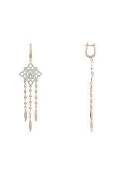 Latelita Celtic Knot Diamond Dream Catcher Earrings Rosegold -Latelitla Store celtic knot diamond dream catcher earrings rosegold 904167