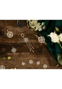 Latelita Celtic Knot Diamond Dream Catcher Earrings Rosegold -Latelitla Store celtic knot diamond dream catcher earrings rosegold 936575