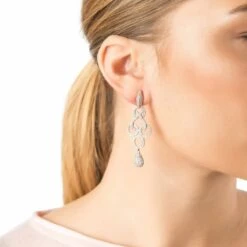 Latelita Celtic Knot Shannon Drop Earrings Silver -Latelitla Store celtic knot shannon drop earrings silver 110778