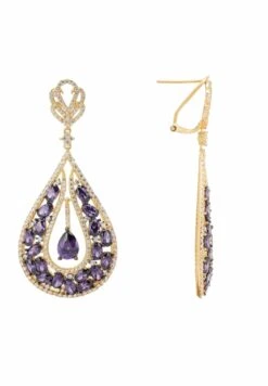 Latelita Charlotte Teardrop Gemstone Earrings Purple Gold 8 Latelita Charlotte Teardrop Gemstone Earrings Purple Gold -Latelitla Store charlotte teardrop gemstone earrings purple gold 641837