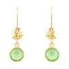 Latelita Circle & Hammer Earrings Gold Peridot -Latelitla Store circle hammer earrings gold peridot 819831