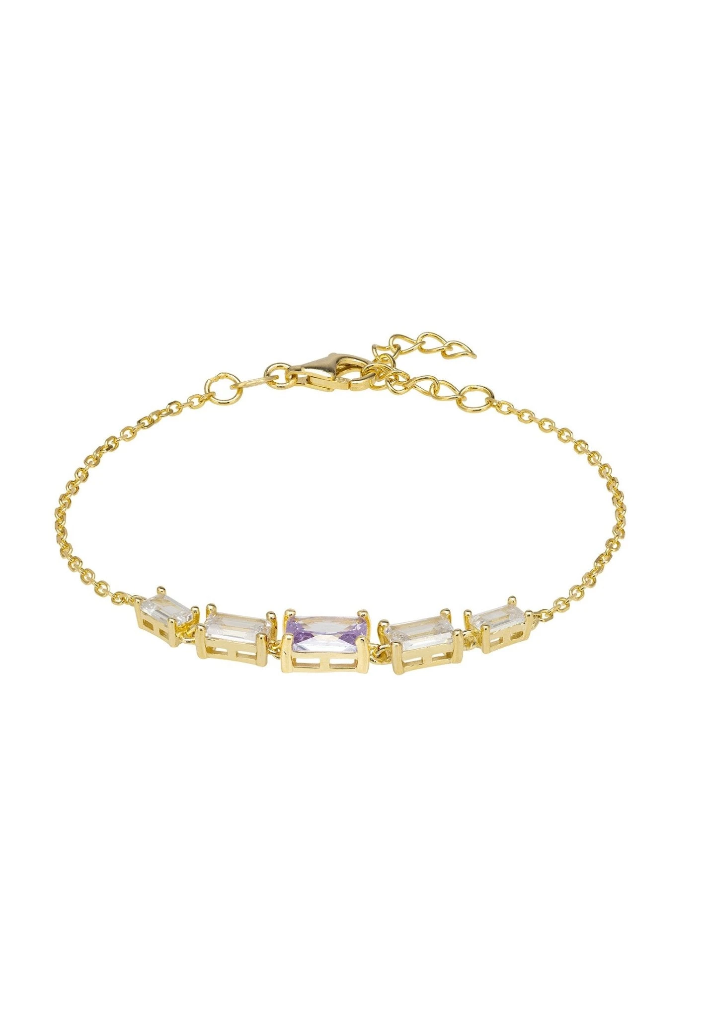 Latelita Clara Gemstone Bracelets Gold Lilac Amethyst 3 Latelita Clara Gemstone Bracelets Gold Lilac Amethyst