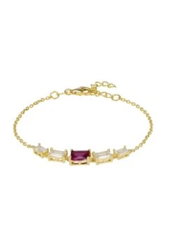 Latelita Clara Gemstone Bracelets Gold Ruby