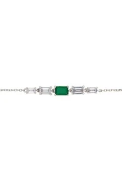 Latelita Clara Gemstone Bracelets Silver Colombian Emerald -Latelitla Store clara gemstone bracelets silver colombian emerald 317035