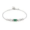 Latelita Clara Gemstone Bracelets Silver Colombian Emerald -Latelitla Store clara gemstone bracelets silver colombian emerald 876241