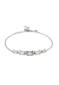 Latelita Clara Gemstone Bracelets Silver Lilac Amethyst