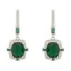Latelita Clarence Silver Earrings Emerald 2 Latelita Clarence Silver Earrings Emerald -Latelitla Store clarence silver earrings emerald 556462