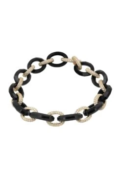 Latelita Cleeves Bracelet Black Gold