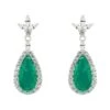 Latelita Colette Colombian Emerald Teardrop Earrings Silver -Latelitla Store colette colombian emerald teardrop earrings silver 297376