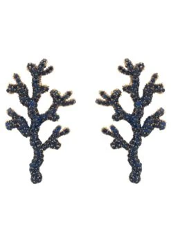 Latelita Coral Reef Earrings Blue Cz