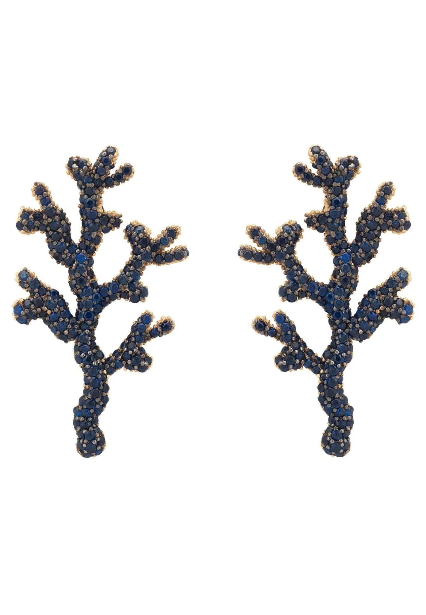 Latelita Coral Reef Earrings Blue Cz 3 Latelita Coral Reef Earrings Blue Cz