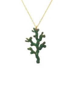 Latelita Coral Reef Necklace Green Cz