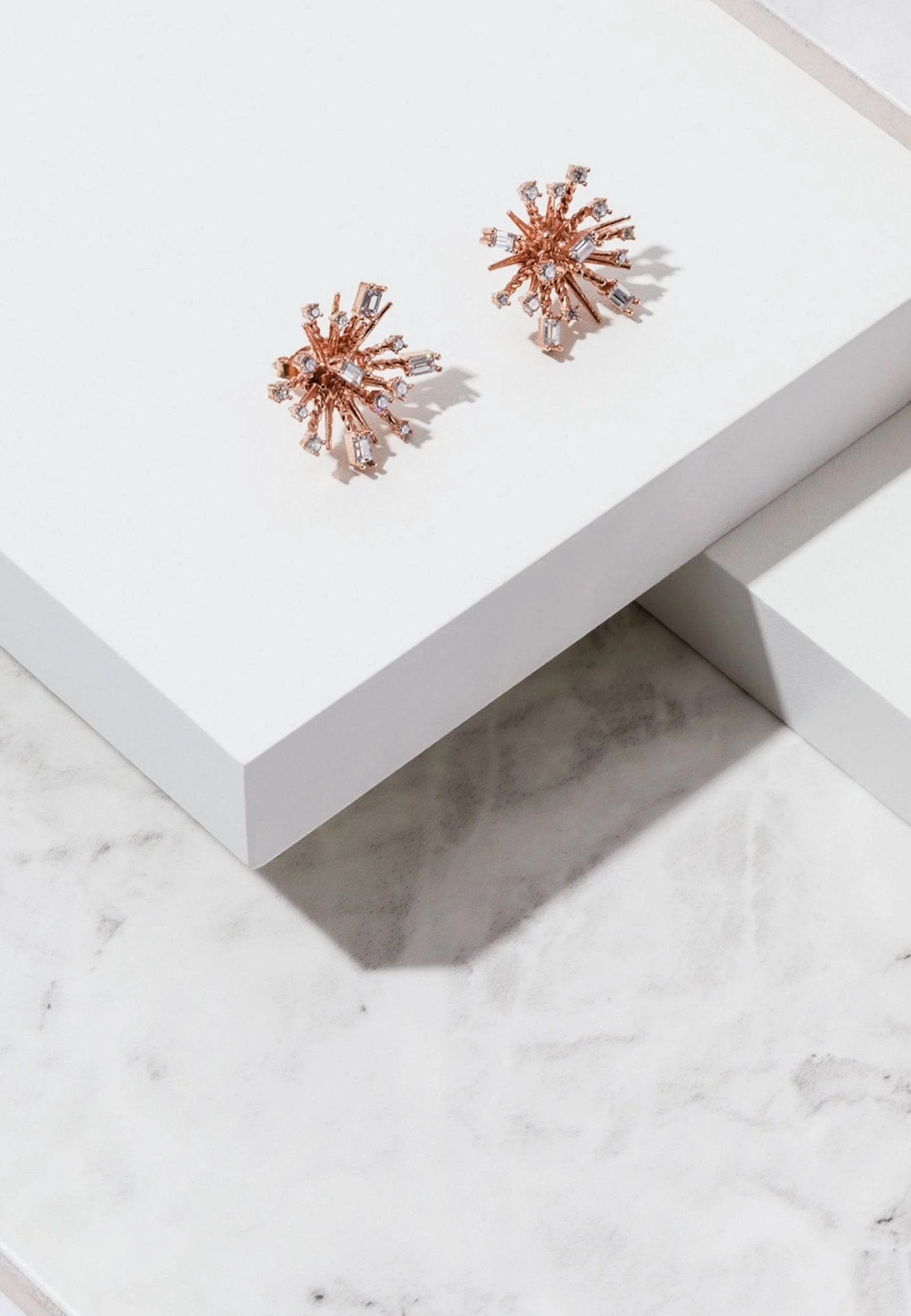 Latelita Cosmic Bang Baguette Cz Stud Earrings Rose Gold 6 Latelita Cosmic Bang Baguette Cz Stud Earrings Rose Gold - Image 4