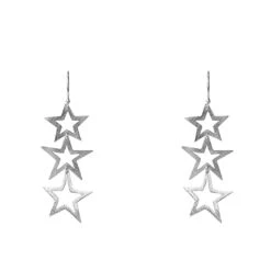 Latelita Cosmic Triple Open Star Earring -Latelitla Store cosmic triple open star earring 304566