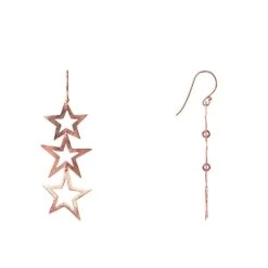 Latelita Cosmic Triple Open Star Earring -Latelitla Store cosmic triple open star earring 535780