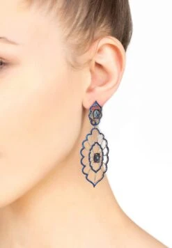 Latelita Countessa Earrings Sapphire Blue Silver -Latelitla Store countessa earrings sapphire blue silver 800758