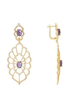Latelita Countessa Earrings White Purple Amethyst Gold 8 Latelita Countessa Earrings White Purple Amethyst Gold -Latelitla Store countessa earrings white purple amethyst gold 390477