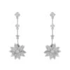 Latelita Dahlia Drop Earrings Silver White -Latelitla Store dahlia drop earrings silver white 333424