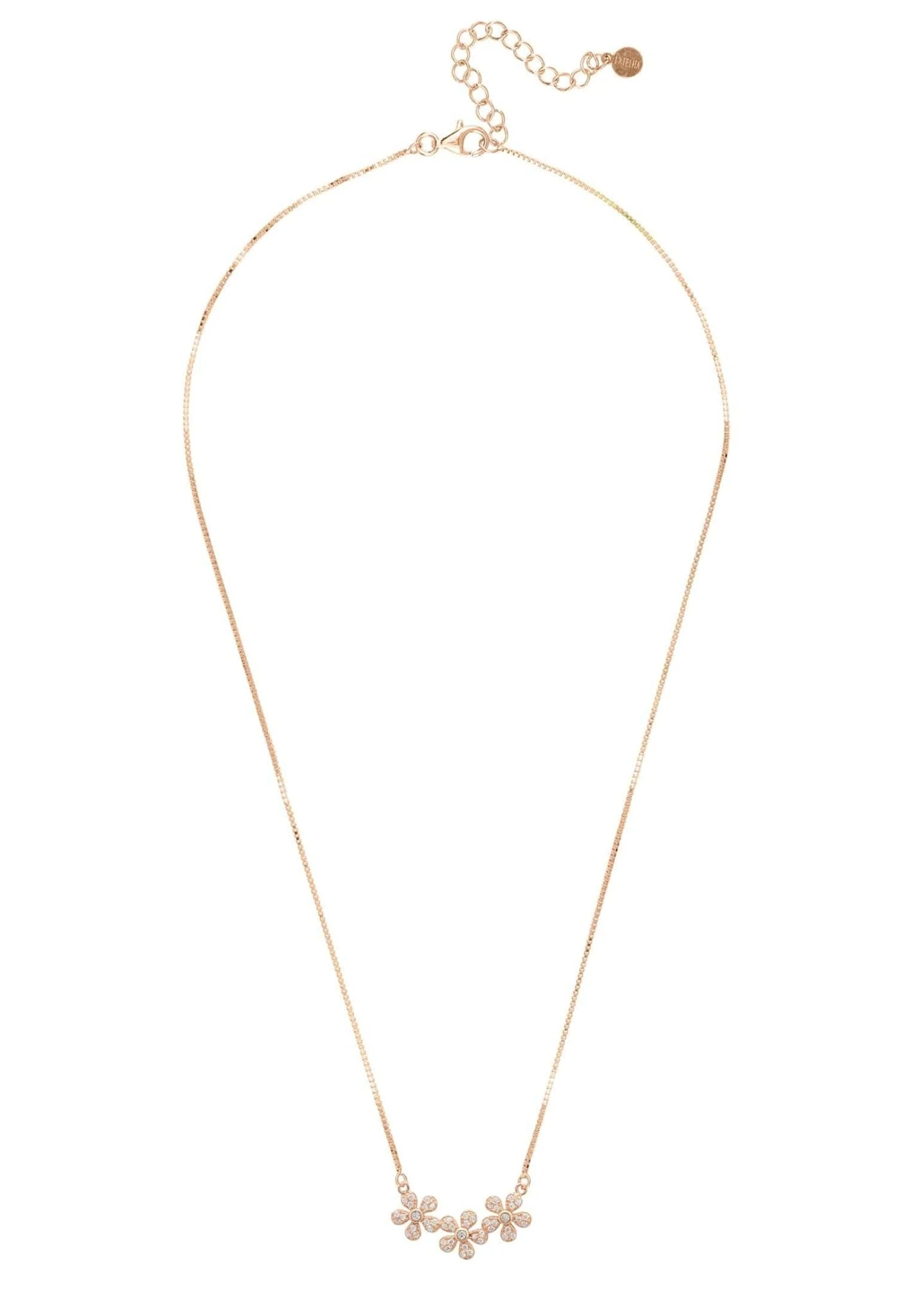Latelita Daisy Chain Necklace Rosegold 5 Latelita Daisy Chain Necklace Rosegold - Image 3