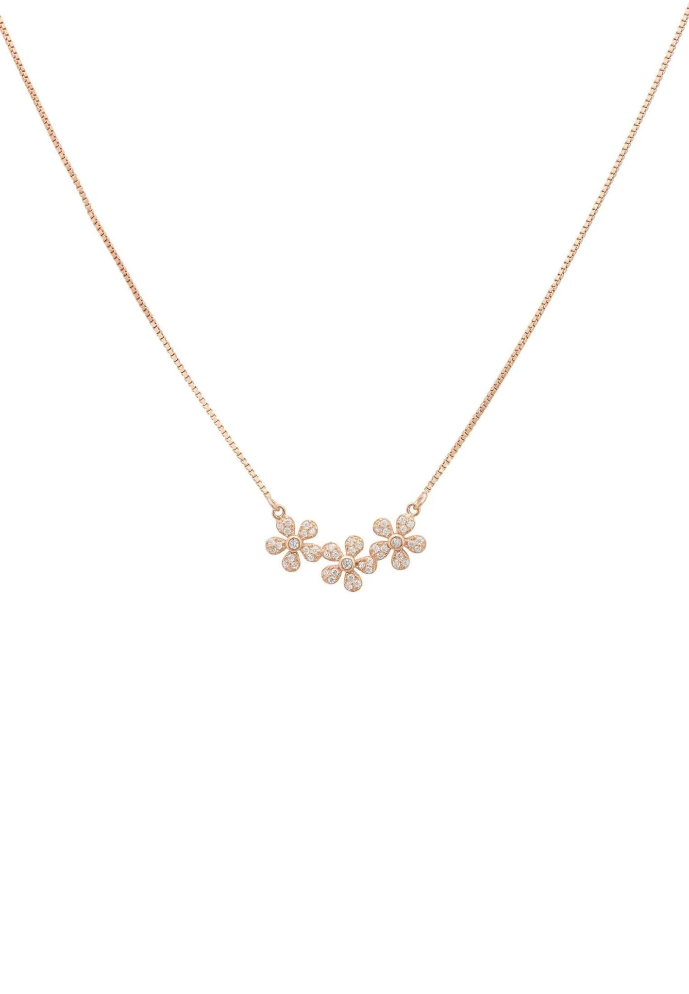 Latelita Daisy Chain Necklace Rosegold 3 Latelita Daisy Chain Necklace Rosegold