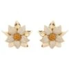 Latelita Daisy Flower Earrings Gold -Latelitla Store daisy flower earrings gold 355678