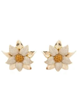 Latelita Daisy Flower Earrings Gold