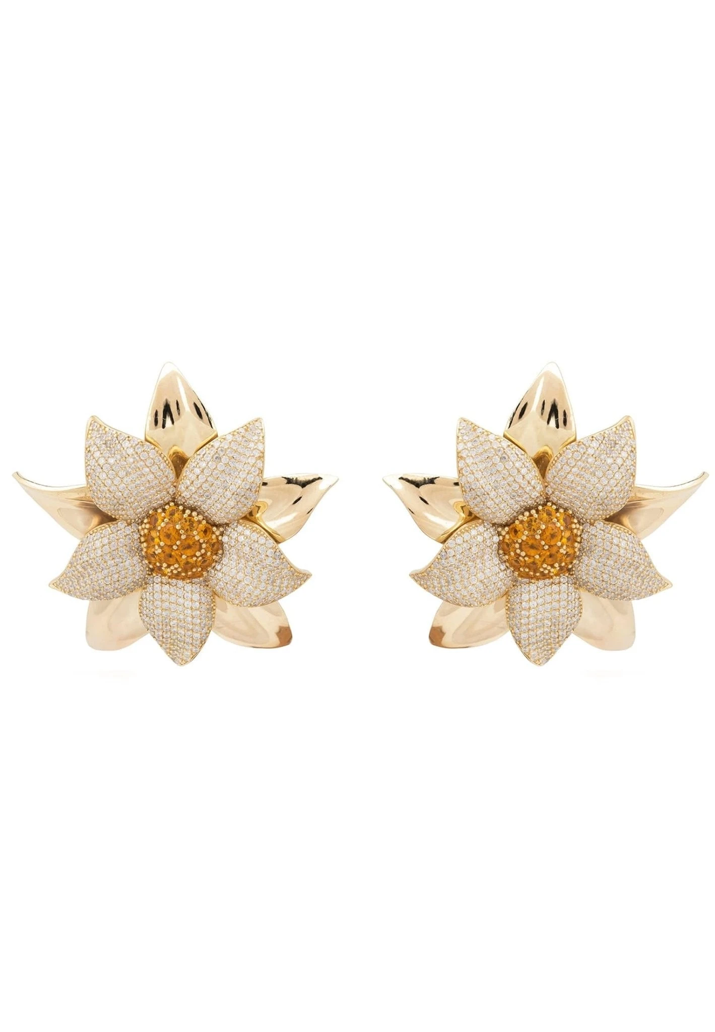 Latelita Daisy Flower Earrings Gold 3 Latelita Daisy Flower Earrings Gold
