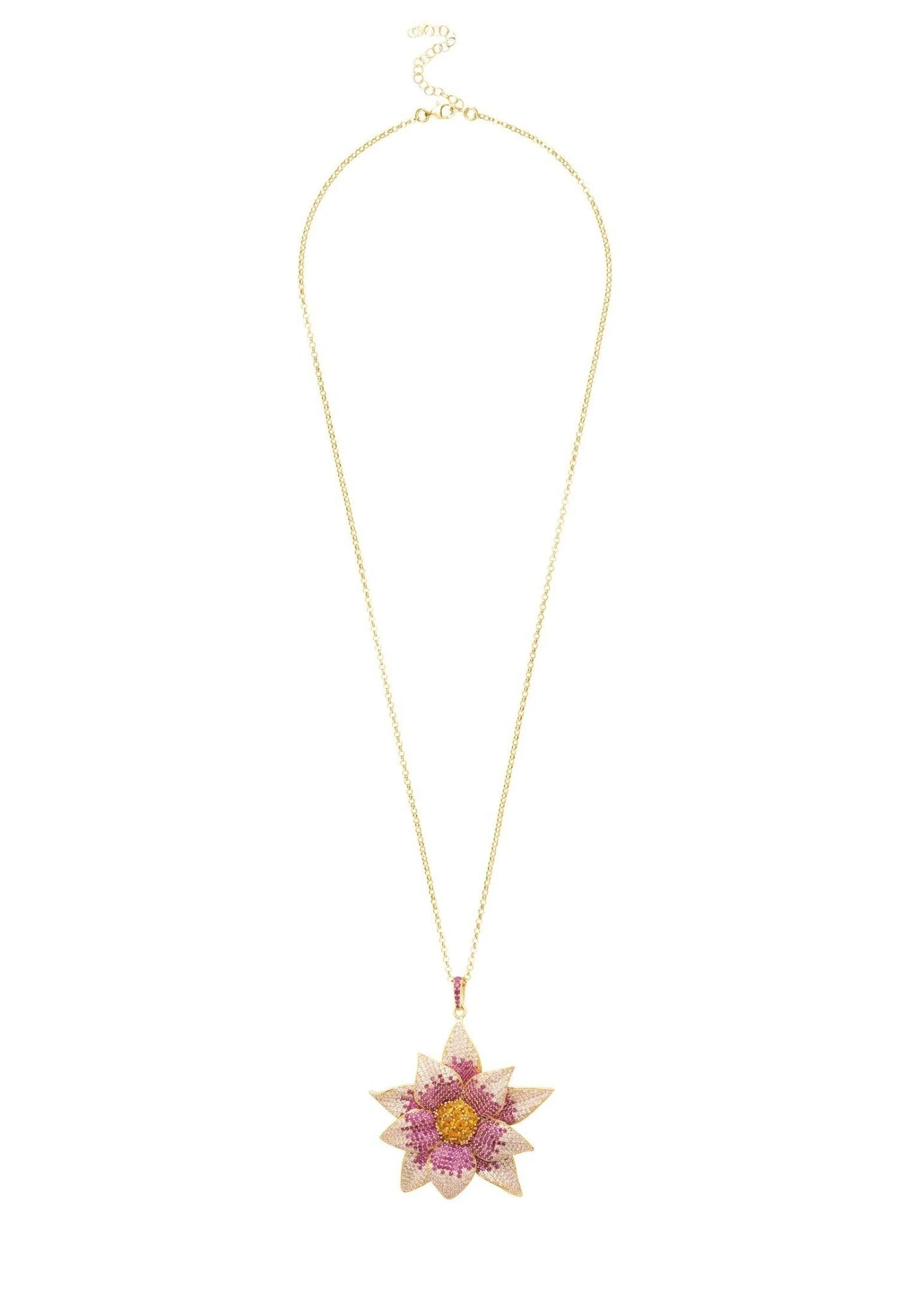 Latelita Daisy Flower Necklace Pink 5 Latelita Daisy Flower Necklace Pink - Image 3