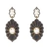 Latelita Danbury Earrings Black Gold -Latelitla Store danbury earrings black gold 314621