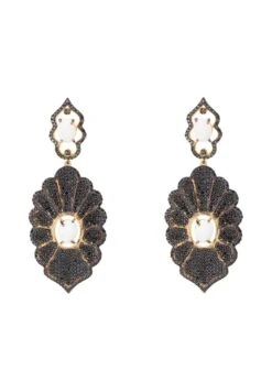 Latelita Danbury Earrings Black Gold