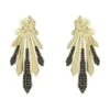 Latelita Deco Fan Ear Jacket Black Gold -Latelitla Store deco fan ear jacket black gold 261481
