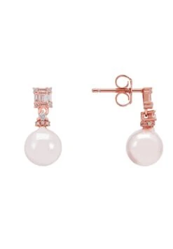 Latelita Delilah Pearl Earrings Rosegold -Latelitla Store delilah pearl earrings rosegold 868196