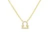 Latelita Diamond Zodiac Necklace Gold Libra -Latelitla Store diamond zodiac necklace gold libra 973619
