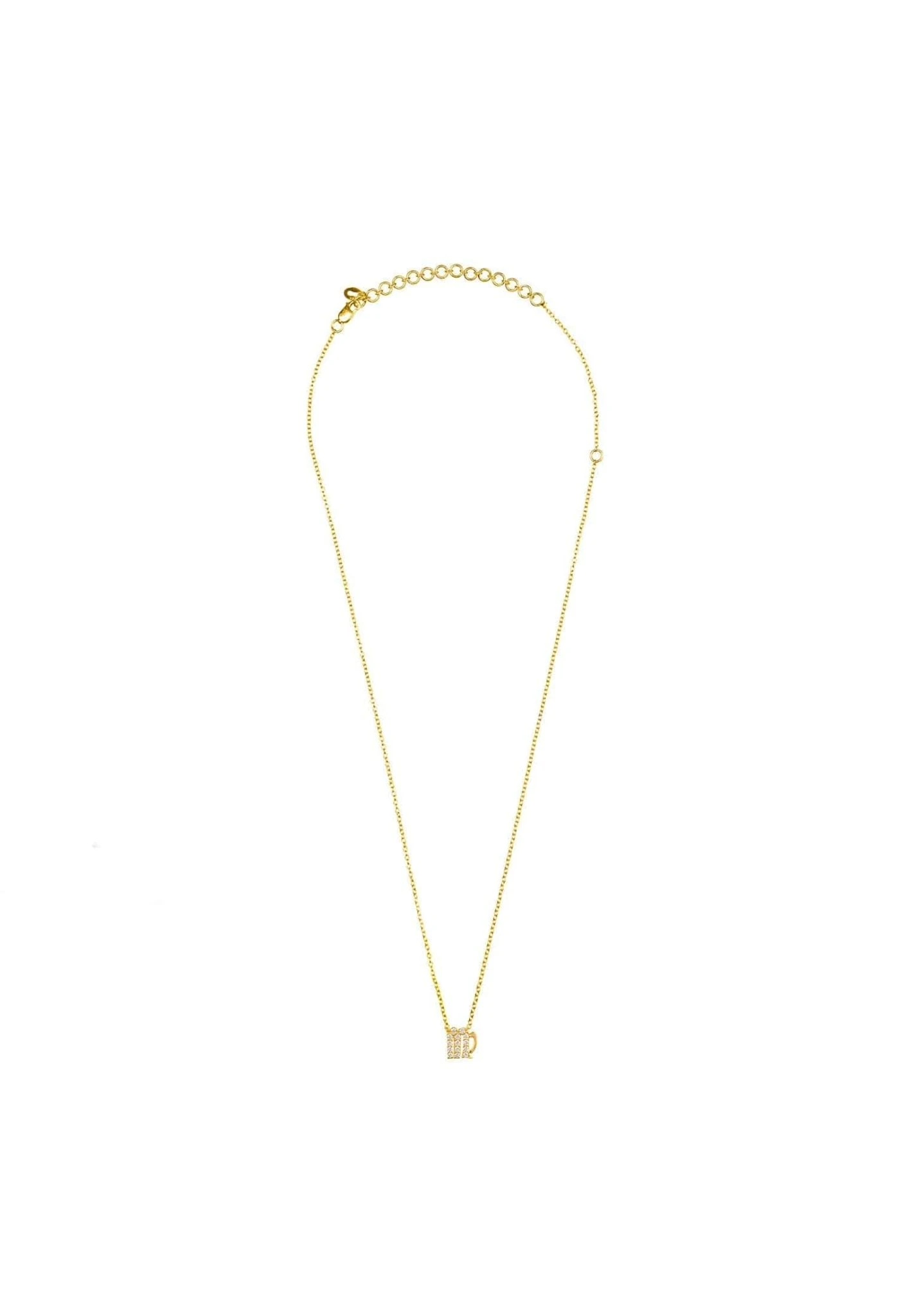 Latelita Diamond Zodiac Necklace Gold Virgo 7 Latelita Diamond Zodiac Necklace Gold Virgo - Image 5