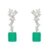 Latelita Diana Colombian Emerald Drop Earrings Silver -Latelitla Store diana colombian emerald drop earrings silver 171507
