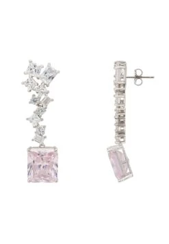 Latelita Diana Morganite Drop Earrings Silver -Latelitla Store diana morganite drop earrings silver 905731