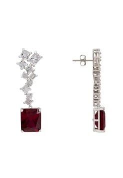 Latelita Diana Ruby Drop Earrings Silver 8 Latelita Diana Ruby Drop Earrings Silver -Latelitla Store diana ruby drop earrings silver 891541