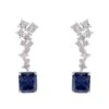 Latelita Diana Tanzanite Drop Earrings Silver -Latelitla Store diana tanzanite drop earrings silver 110129