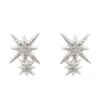 Latelita Double Star Stud Earrings Silver 2 Latelita Double Star Stud Earrings Silver -Latelitla Store double star stud earrings silver 597528