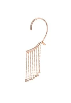 Latelita Dubai Tassel Ear Climber Left Rosegold