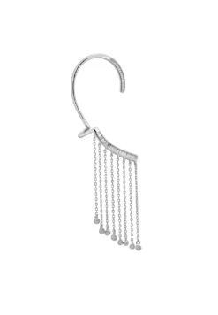 Latelita Dubai Tassel Ear Climber Left Silver