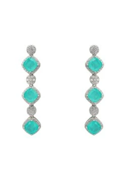 Latelita Elena Drop Earrings Paraiba Tourmaline Silver