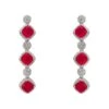 Latelita Elena Drop Earrings Pink Tourmaline Silver -Latelitla Store elena drop earrings pink tourmaline silver 158379
