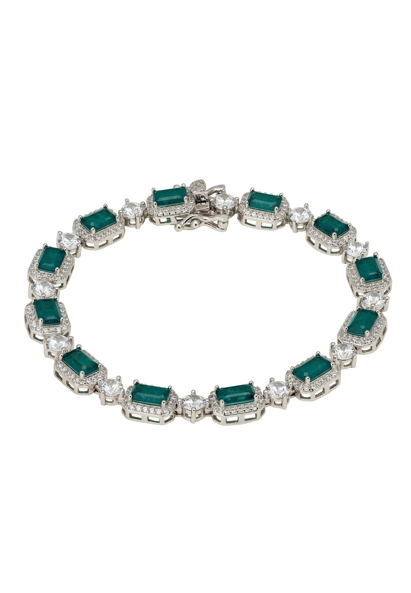 Latelita Elena Gemstone Bracelet Emerald Silver 3 Latelita Elena Gemstone Bracelet Emerald Silver